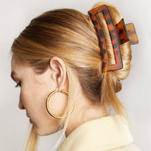 Load image into Gallery viewer, Recycled Plastic Assorted Claw Clips- Rectangle Open Shape