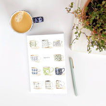 Load image into Gallery viewer, Softtouch Cover Notebook with Original Watercolor Artwork: Everyday things