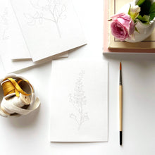 Load image into Gallery viewer, Garden Flowers Paintable Notecards