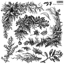 Load image into Gallery viewer, IOD Winter Adornment 12 X 12 Stamp