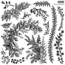 Load image into Gallery viewer, IOD Winter Adornment 12 X 12 Stamp