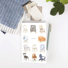 Load image into Gallery viewer, Softtouch Cover Notebook with Original Watercolor Artwork: Everyday things