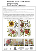 Load image into Gallery viewer, IOD BOTANIST’S JOURNAL TRANSFER 12×16 PAD