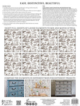Load image into Gallery viewer, IOD English Toile 12×16 PAD - NEW Iron Orchid Designs - 8 pages