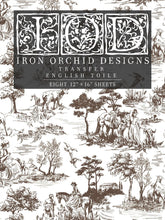Load image into Gallery viewer, IOD English Toile 12×16 PAD - NEW Iron Orchid Designs - 8 pages