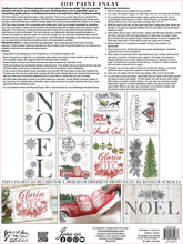 Load image into Gallery viewer, NOEL IOD PAINT INLAY 12×16 PAD - 8 pages