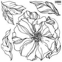 Load image into Gallery viewer, IOD Peonies DECOR STAMP 12 × 12 (2 sheets) - NEW Spring 2021 Release