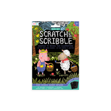Load image into Gallery viewer, ooly Farm Animals Scratch and Scribble Mini Art Kit