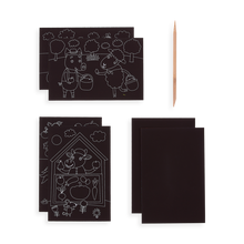 Load image into Gallery viewer, ooly Farm Animals Scratch and Scribble Mini Art Kit