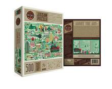 Load image into Gallery viewer, Classic Christmas Movie Map True South Puzzle