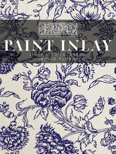 Load image into Gallery viewer, INDIGO FLORAL IOD PAINT INLAY 12×16 PAD