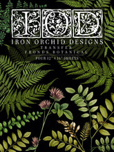 Load image into Gallery viewer, IOD FRONDS BOTANICAL DECOR TRANSFER Pad - Iron Orchid Designs