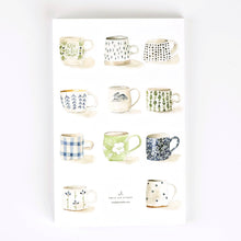 Load image into Gallery viewer, Softtouch Cover Notebook with Original Watercolor Artwork: Everyday things
