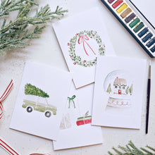 Load image into Gallery viewer, Christmas Cheer Paintable Notecard
