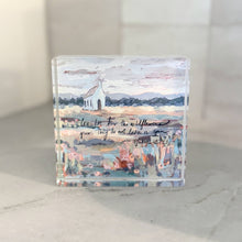 Load image into Gallery viewer, Luke 12:27-28 Acrylic Scripture Block
