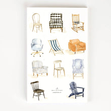 Load image into Gallery viewer, Softtouch Cover Notebook with Original Watercolor Artwork: Everyday things
