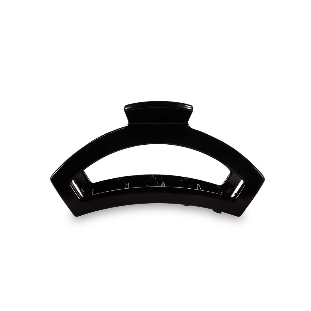 Open Jet Black Small Hair Clip