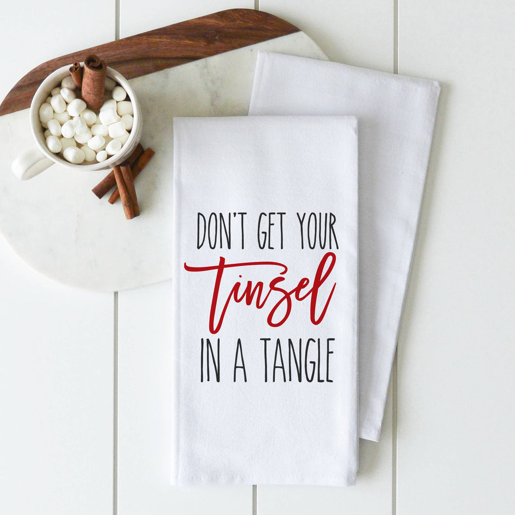 Tinsel Tangle Tea Towel