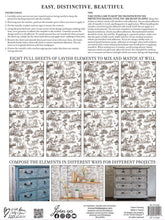 Load image into Gallery viewer, IOD English Toile 12×16 PAD - NEW Iron Orchid Designs - 8 pages
