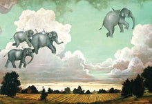 Load image into Gallery viewer, Flying Elephants True South Puzzle
