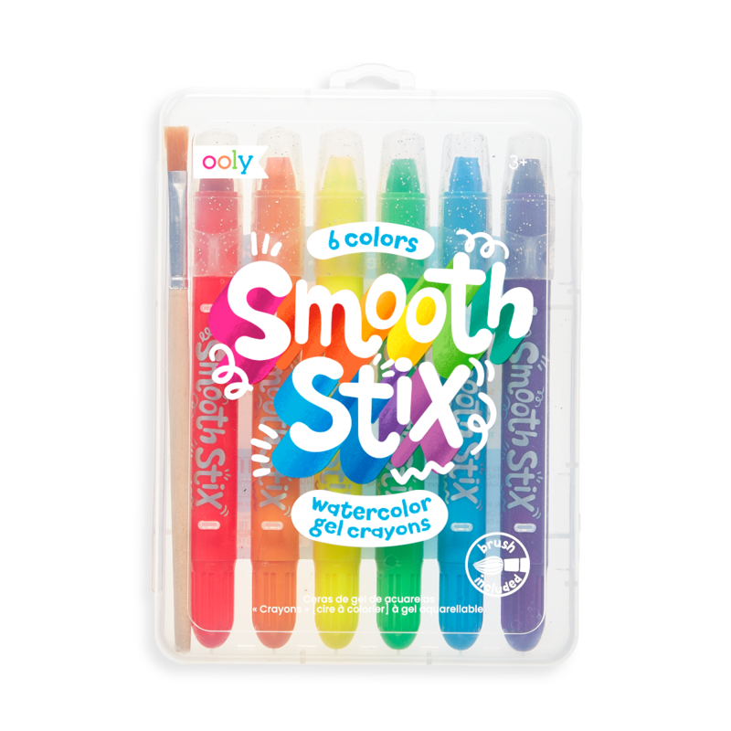 ooly Smooth Stix Watercolor Gel Crayons - set of 6