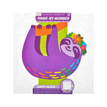 Load image into Gallery viewer, Colorific Canvas Paint by Number Kit - Happy Sloth

