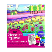 Load image into Gallery viewer, Scenic Hues D.I.Y. Watercolor Kit Flowers &amp; Gardens
