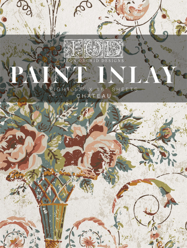 Chateau IOD PAINT INLAY 12×16 PAD - 8 pages