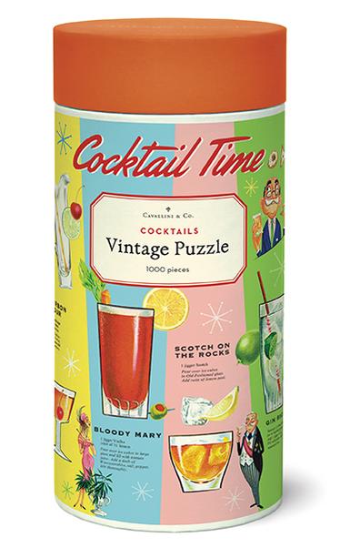 Cavallini & Co. Cocktails Vintage 1000 Piece Puzzle