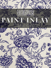 Load image into Gallery viewer, INDIGO FLORAL IOD PAINT INLAY 12×16 PAD
