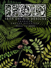 Load image into Gallery viewer, IOD FRONDS BOTANICAL DECOR TRANSFER Pad - Iron Orchid Designs
