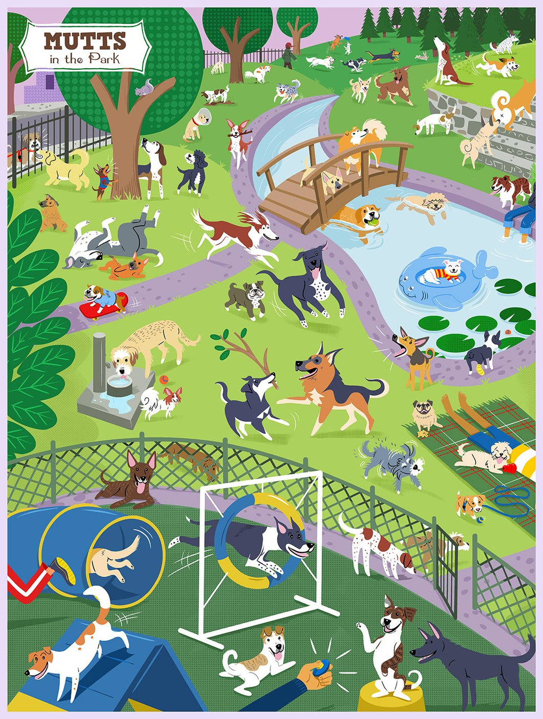 Mutts in the Park True South Puzzle