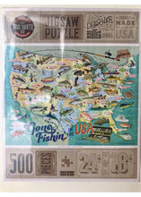 Load image into Gallery viewer, Gone Fishin&#39; in the USA True South Puzzle
