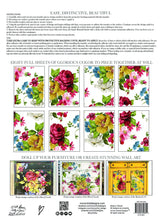 Load image into Gallery viewer, IOD Wall Flower Decor Transfer by IOD - Iron Orchid Designs
